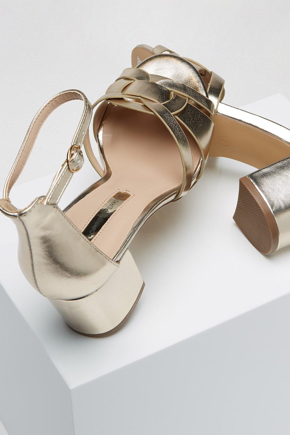 Sandals Gold Sloane Heeled Sandals Dorothy Perkins